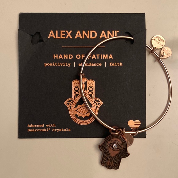 Alex & Ani Hand of Fatima Bracelet - Picture 1 of 4